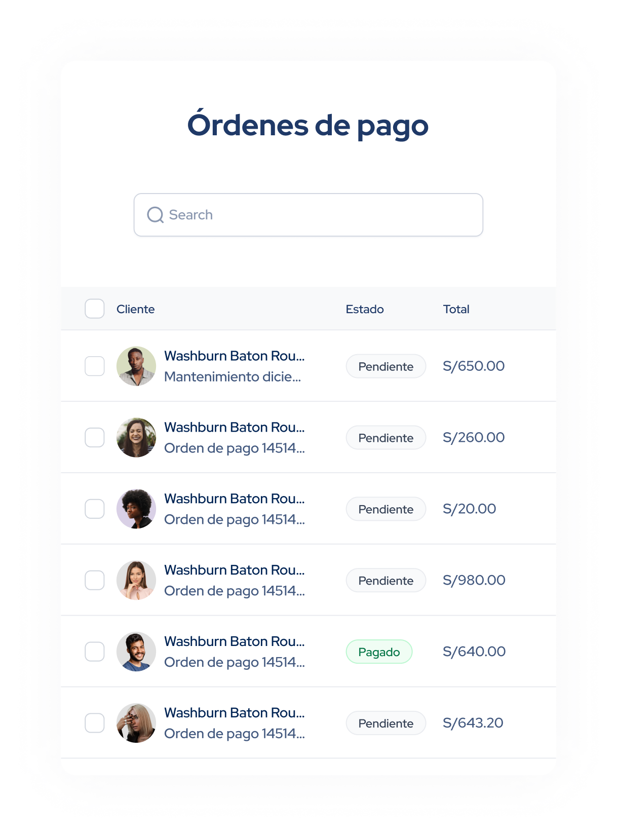 Orden de Pago 1