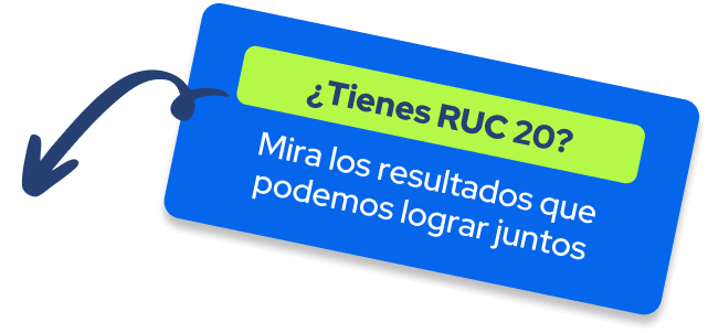 ¿Tienes RUC 20?